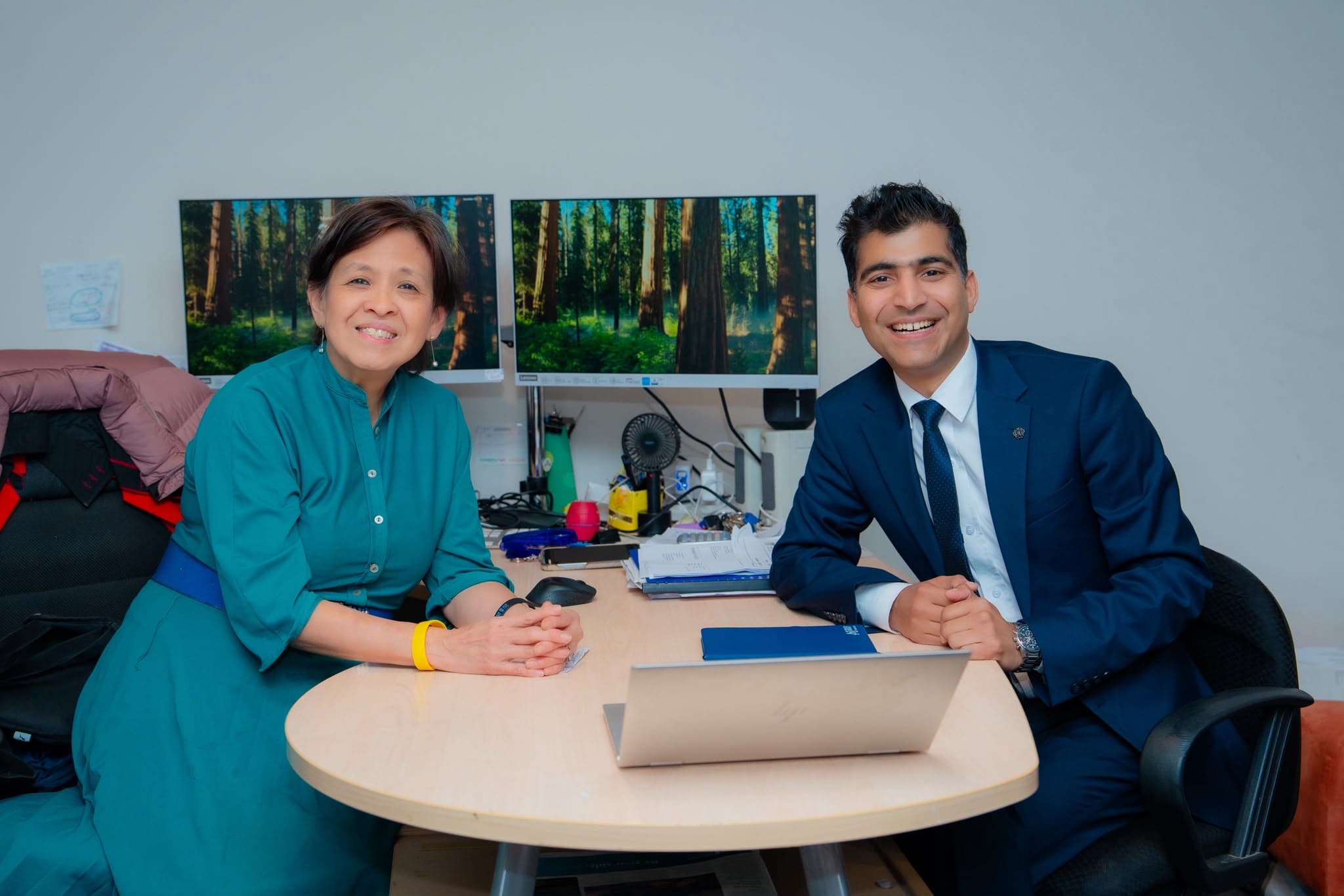 A1 Group Services CEO Shekhar with Joyserve Pty Ltd Director Dr. Kooi Linh Goh
